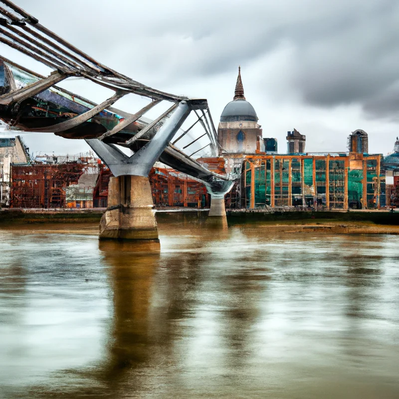 Millennium Bridge: The pedestrian bridge that connects St Paul's to the Tate Modern