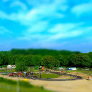 Ruislip Lido : plage et chemin de fer miniature dans le Grand Londres