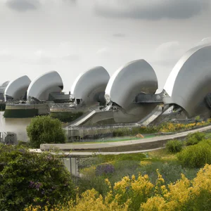 Thames Barrier Park: contemporary gardens overlooking the Thames Barriers